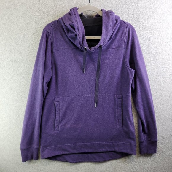 Lululemon Hoodie Womens 6 Purple Pullover Sweatshirt Cowl Neck Athletic Lounge - Picture 14 of 14